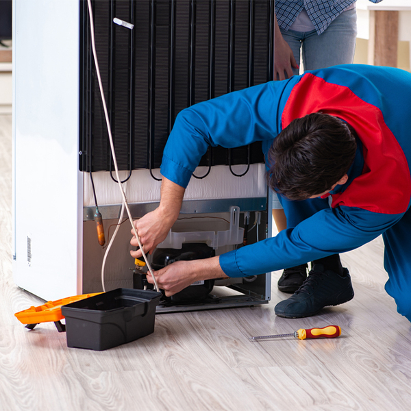 how much do you charge for refrigerator repair services in Brickerville PA